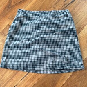 American Eagle Outfitters Plaid Mini Skirt - green and Blue